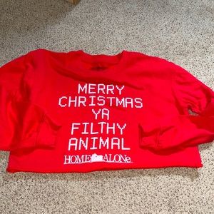 Home Alone Movie theme cropped top